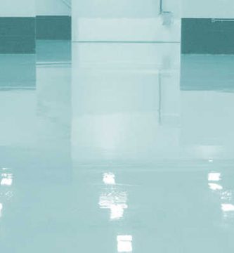 Suelo transparente de resina epoxi