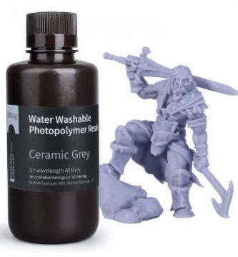 Resina 3D UV lavable al agua para impresroa LCD de 405 Nm gris piedra